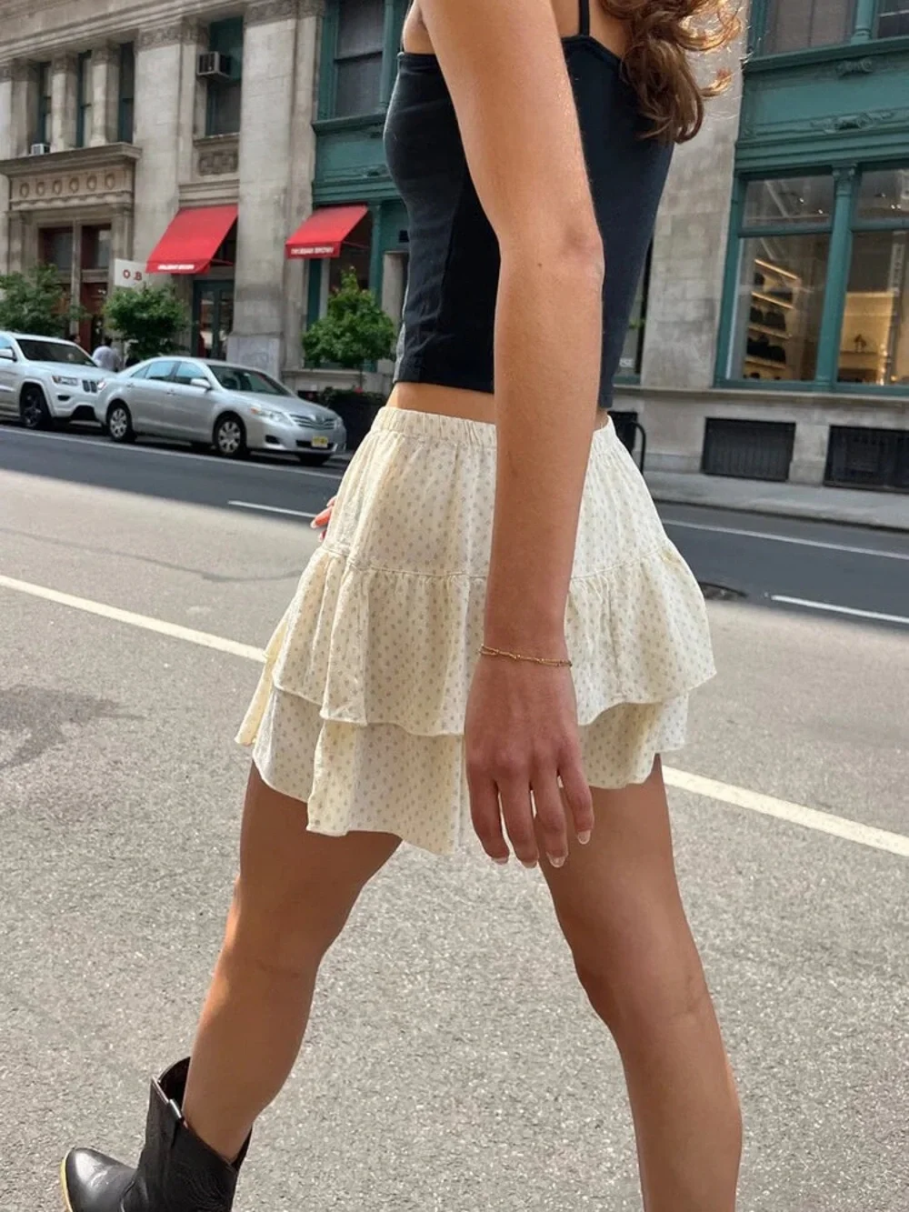 Brandy Melville Izzy Floral Mini Skirt